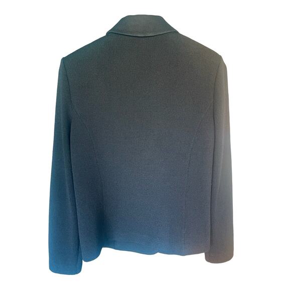 ST JOHN Evening Black Santana Knit Formal Jacket Women’s Size 6 Pristine - Picture 2 of 9